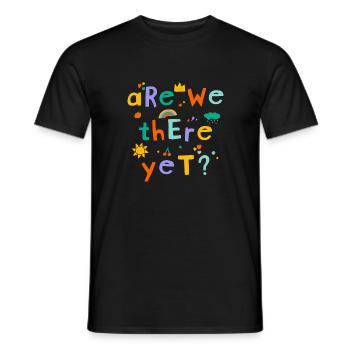 Y sommes-nous déjà? - T-shirt homme - noir - Devant - AI Model Male 178 light (178cm)