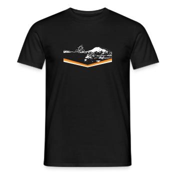 Gravel, VTT, passion vélo, cycliste - T-shirt homme - noir - Devant - AI Model Male 178 light (178cm)