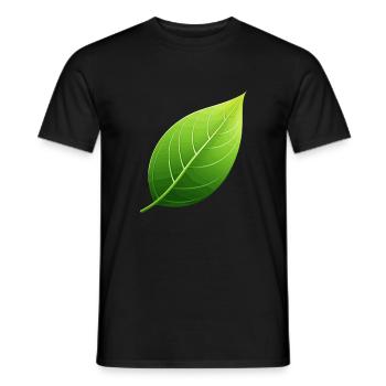 Green Leaf - Conservation de la nature - T-shirt homme - noir - Devant - AI Model Male 178 light (178cm)