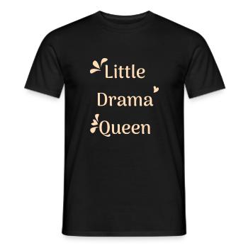Litlle Drama Queen - Männer T-Shirt - Schwarz - Vorne - AI Model Male 178 light (178cm)