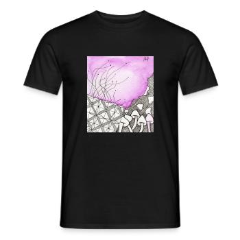 Wirrwarr 38 - Männer T-Shirt - Schwarz - Vorne - AI Model Male 178 light (178cm)