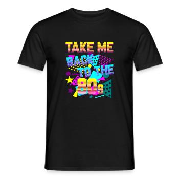 Ramenez-moi dans les années 80 - T-shirt homme - noir - Devant - AI Model Male 178 light (178cm)