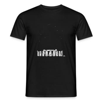 Stonehenge, Wiltshire - Männer T-Shirt - Schwarz - Vorne - AI Model Male 178 light (178cm)