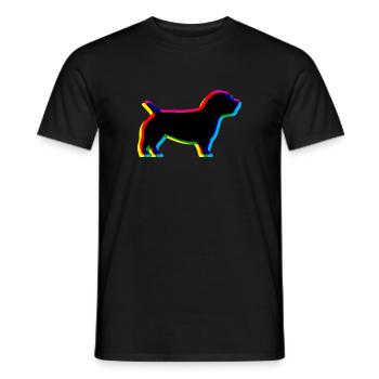 CMYK Irish Glen of Imaal Terrier - Men's T-Shirt - black - Front - AI Model Male 178 light (178cm)