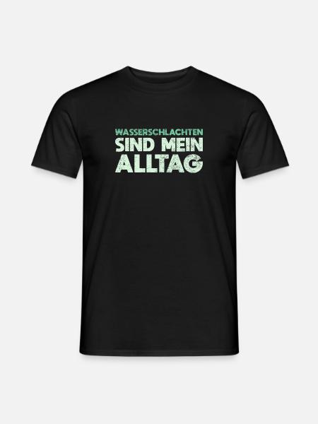 Wasserschlachten Sind Mein Alltag - Männer T-Shirt - Schwarz
