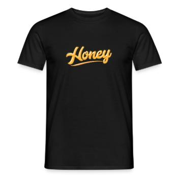 Honey Bee - Männer T-Shirt - Schwarz - Vorne - AI Model Male 178 light (178cm)