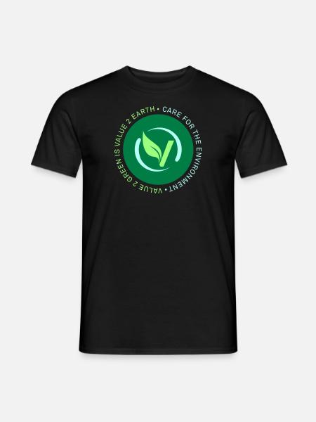 LABEL VALUE2GREEN - Men's T-Shirt - black