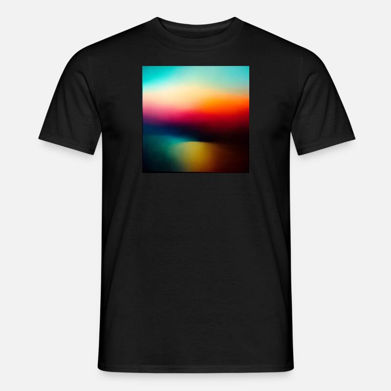Verschwommene Farben - Männer T-Shirt - Schwarz