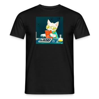 Katzen - Männer T-Shirt - Schwarz - Vorne - AI Model Male 178 light (178cm)
