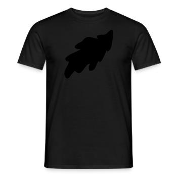 leaf 08 - Männer T-Shirt - Schwarz - Vorne - AI Model Male 178 light (178cm)