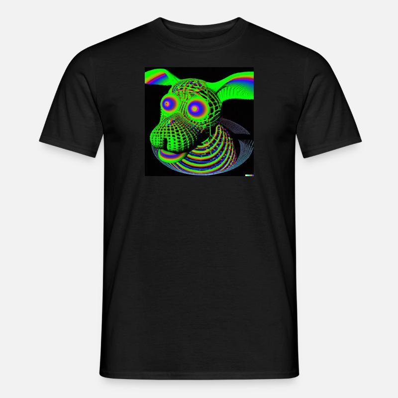 Neondoge 2 - Männer T-Shirt - Schwarz