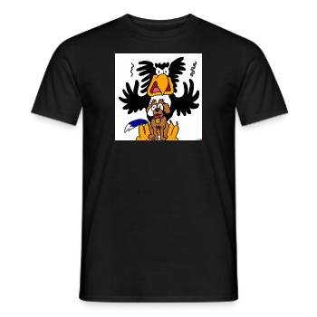 Adler - Männer T-Shirt - Schwarz - Vorne - AI Model Male 178 light (178cm)