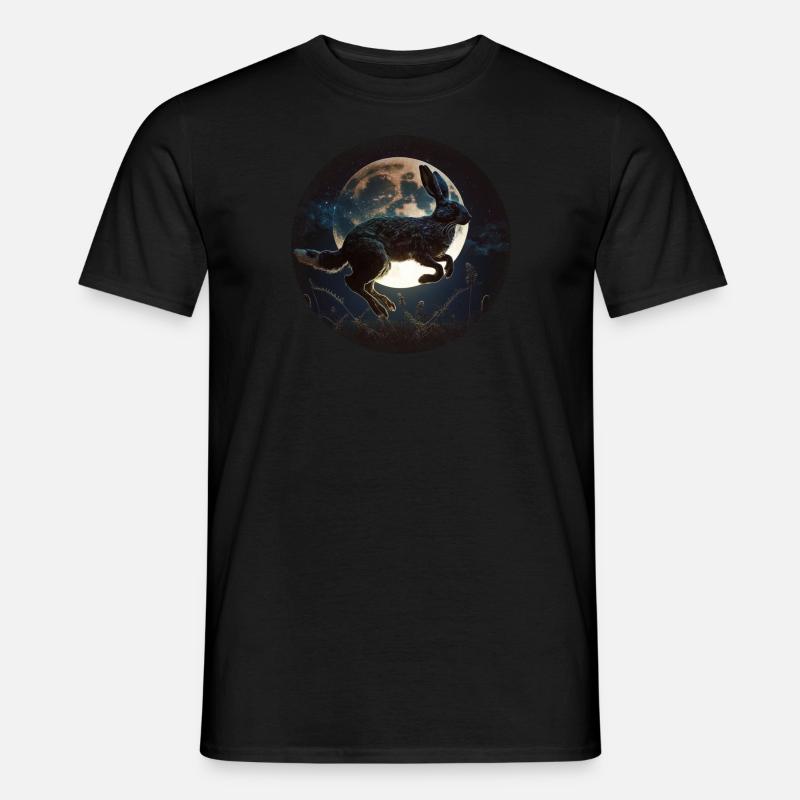 Happy Easter, Funny Easter Rabbit, Easter Hunting - Männer T-Shirt - Schwarz