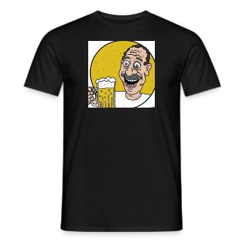 Bier - Männer T-Shirt - Schwarz - Vorne - AI Model Male 178 light (178cm)