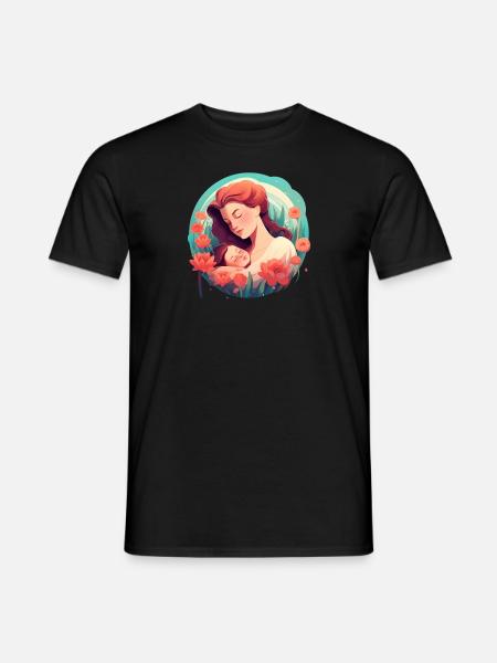 Sanfte Umarmung - Männer T-Shirt - Schwarz