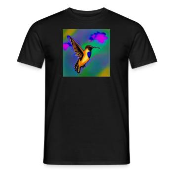 ColibriArtCollection 21 - Männer T-Shirt - Schwarz - Vorne - AI Model Male 178 light (178cm)