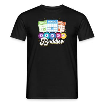 Bingo Buddies - Männer T-Shirt - Schwarz - Vorne - AI Model Male 178 light (178cm)