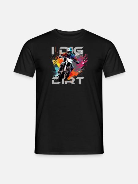 I dig dirt - Men's T-Shirt - black