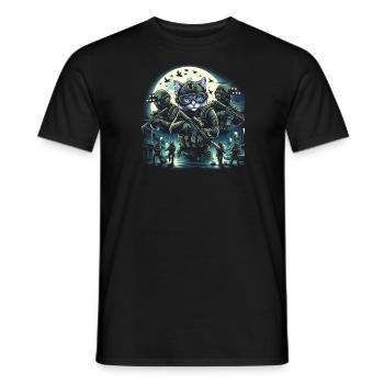 Ronronnements spéciaux - T-shirt homme - noir - Devant - AI Model Male 178 light (178cm)