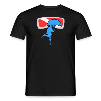Oxygene Diving Exploration Scuba Diver Freediving - Männer T-Shirt - Schwarz - Vorne - AI Model Male 178 light (178cm)