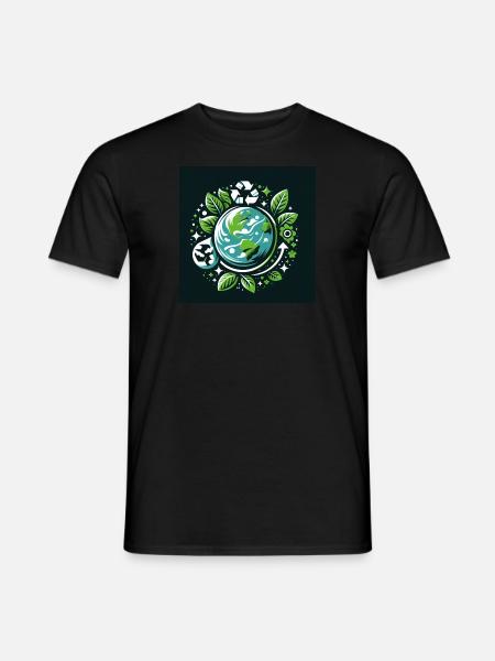eco friendly and sustainable - Männer T-Shirt - Schwarz