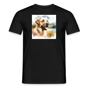 Labrador Retriever - Männer T-Shirt - Schwarz - Vorne - AI Model Male 178 light (178cm)