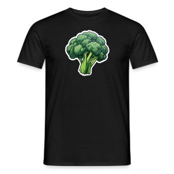 Brokkoli - Männer T-Shirt - Schwarz - Vorne - AI Model Male 178 light (178cm)