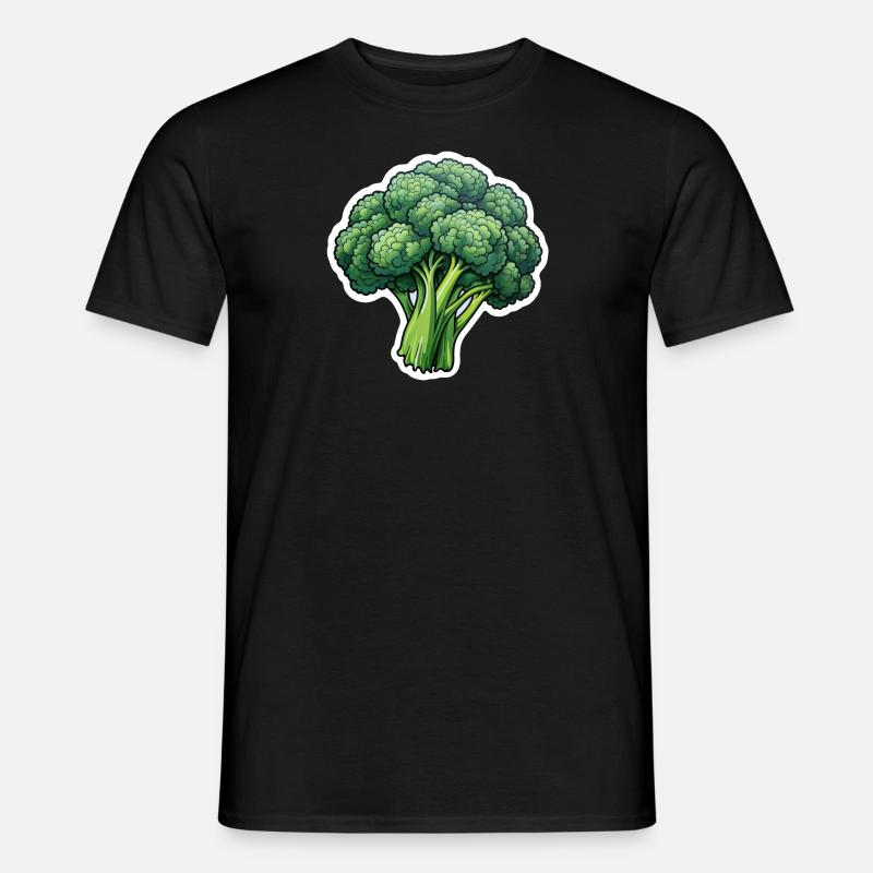 Brokkoli - Männer T-Shirt - Schwarz