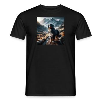 Bouvier bernois - T-shirt homme - noir - Devant - AI Model Male 178 light (178cm)