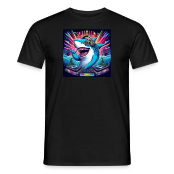 Requin Gabber - T-shirt homme - noir - Devant - AI Model Male 178 light (178cm)