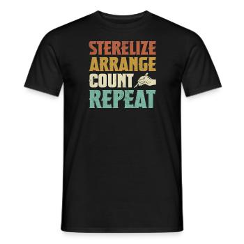 Sterilize Arrange Count Repeat Surgical - Männer T-Shirt - Schwarz - Vorne - AI Model Male 178 light (178cm)