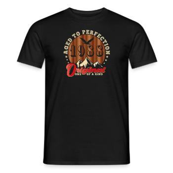 Ikonisches Jubiläum 1988 - Männer T-Shirt - Schwarz - Vorne - AI Model Male 178 light (178cm)