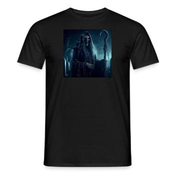 Halloween themed apparel - Men's T-Shirt - black - Front - AI Model Male 178 light (178cm)