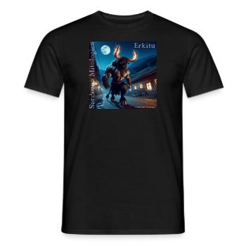 Sardinia Mythological Boe01 - Men's T-Shirt - black - Front - AI Model Male 178 light (178cm)