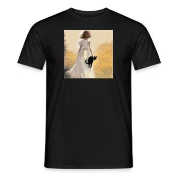 C’est du temps pour nous - T-shirt homme - noir - Devant - AI Model Male 178 light (178cm)