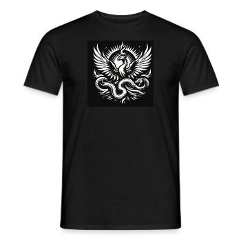 Rising Phoenix - Men's T-Shirt - black - Front - AI Model Male 178 light (178cm)