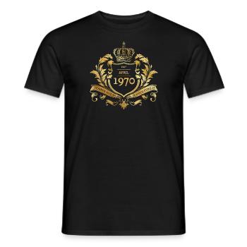 55. Geburtstag Semper Verum - Established 04/1970 - Männer T-Shirt - Schwarz - Vorne - AI Model Male 178 light (178cm)