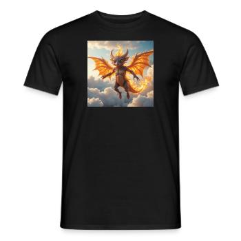 Facirius - Männer T-Shirt - Schwarz - Vorne - AI Model Male 178 light (178cm)