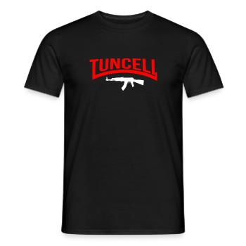 Tunceli ak - Männer T-Shirt - Schwarz - Vorne - AI Model Male 178 light (178cm)