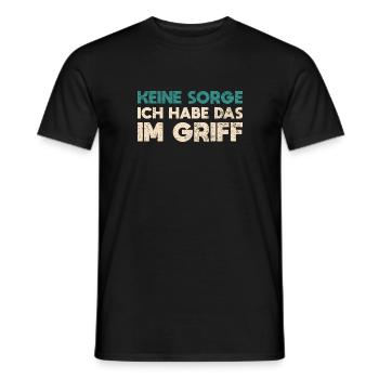 Keine Sorge, Ich Habe Das Im Griff - Männer T-Shirt - Schwarz - Vorne - AI Model Male 178 light (178cm)