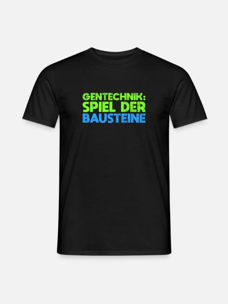 Gentechnik: Spiel Der Bausteine - Männer T-Shirt - Schwarz