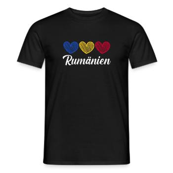 Romanians Romania - Men's T-Shirt - black - Front - AI Model Male 178 light (178cm)
