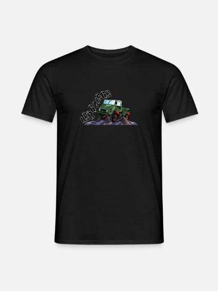Bergziege - Unimog - Offroad - Oldtimer - Männer T-Shirt - Schwarz