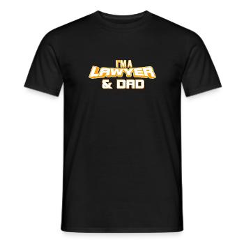 I'm A Lawyer And Dad - Männer T-Shirt - Schwarz - Vorne - AI Model Male 178 light (178cm)