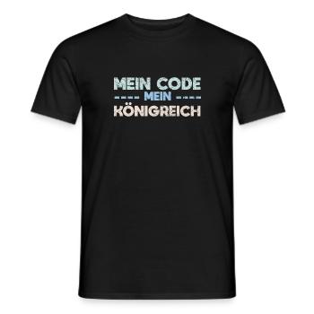 Mein Code, Mein Königreich - Männer T-Shirt - Schwarz - Vorne - AI Model Male 178 light (178cm)