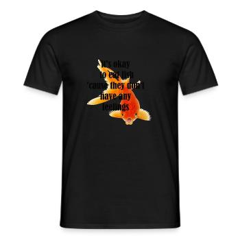 its okay to eat fish nirvana - Männer T-Shirt - Schwarz - Vorne - AI Model Male 178 light (178cm)