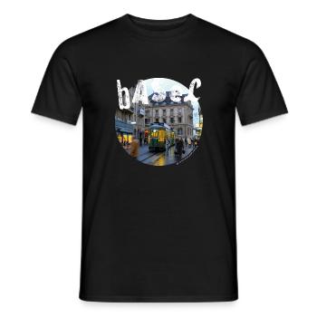 Basel-Shirt - Männer T-Shirt - Schwarz - Vorne - AI Model Male 178 light (178cm)