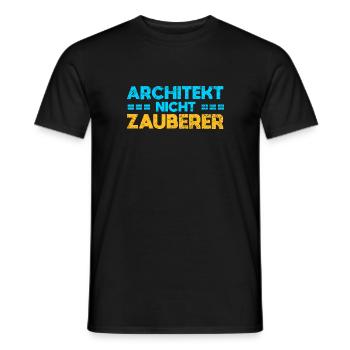 Architekt, Nicht Zauberer - Männer T-Shirt - Schwarz - Vorne - AI Model Male 178 light (178cm)