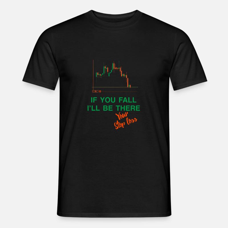 Stoppen Sie den Verlust, wenn Sie fallen - Männer T-Shirt - Schwarz