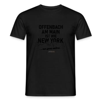 Offenbach am Main Städte-Spruch - Männer T-Shirt - Schwarz - Vorne - AI Model Male 178 light (178cm)